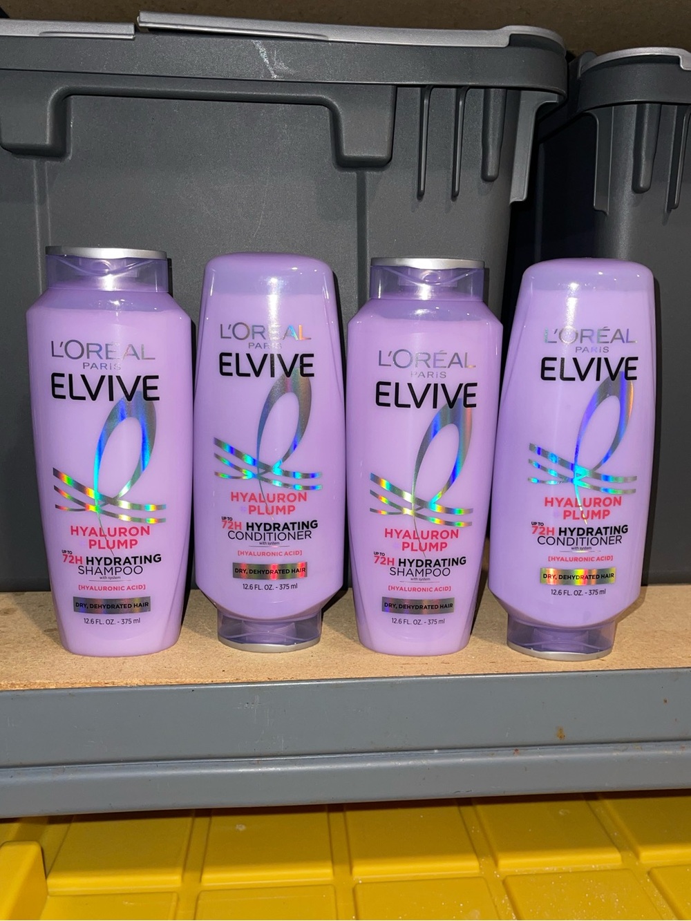 Lot of L'Oréal Paris Elvive Hyaluron Plump Shampoo & Conditioner Set 12.6 fl oz